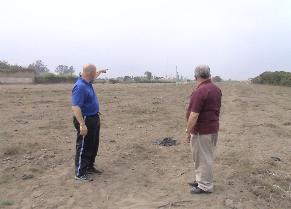 David Liles and Oliver Williams at new camp property